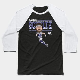 Dalton Schultz Dallas Cartoon Baseball T-Shirt